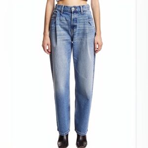 Redone High-Rise Tapered Women’s Jeans - Light Blue